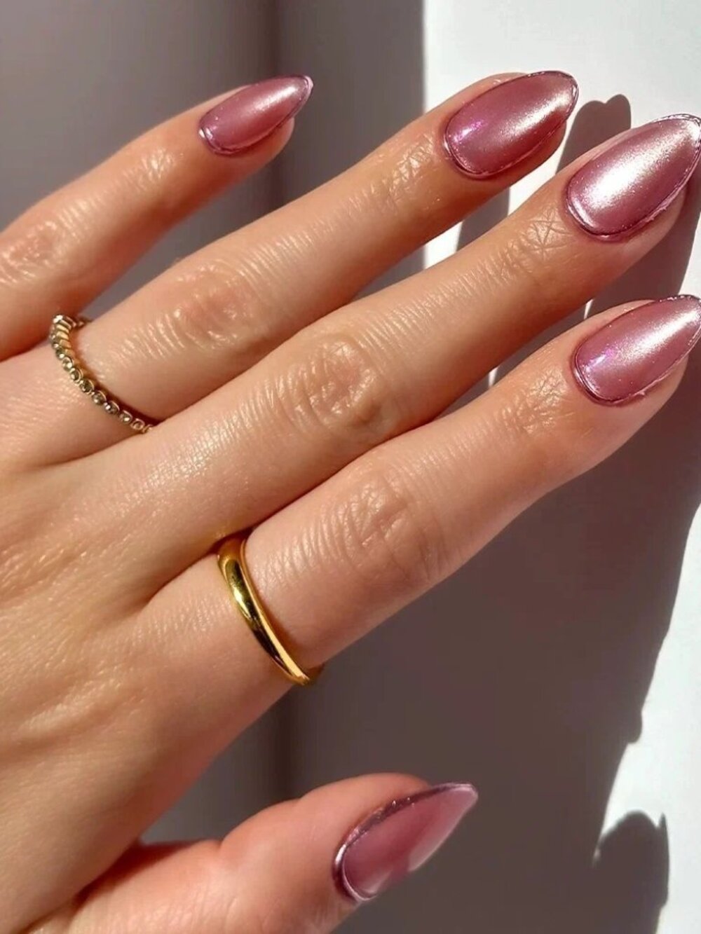 Glamnetic Press-On Nails Mertini Metallic Short Square Glue Included